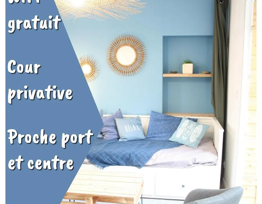 Superbe Maison 4 Personnes Entre Le Port Et Le Centre, Cour Privative, Wifi & Netflix Gratuits-1