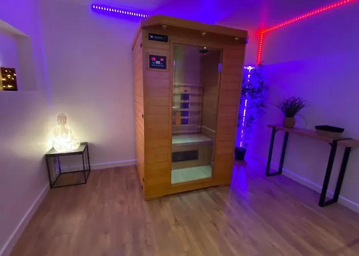 COSY&SPA Appartement Luxe JACUZZI SAUNA Suite Cristal