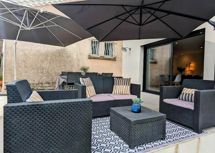 Jolie villa avec piscine à 15mn des plages