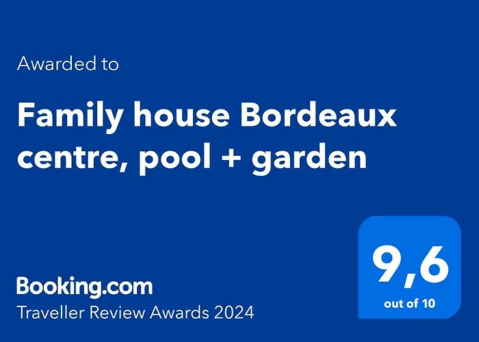 Family house Bordeaux centre, pool, garden, air conditioning