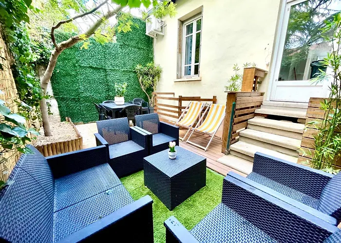 BnGo I Maison Mimosa I Jardin, 3 chambres, 9 personnes