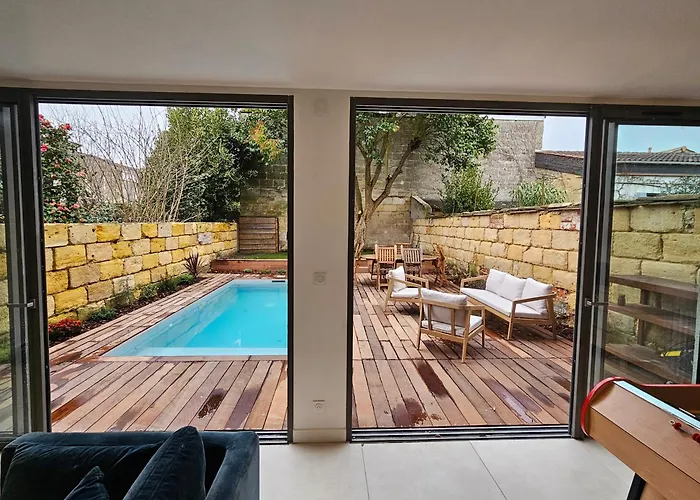 Villa Nomade - Bordeaux center 180m2, 4 rooms, Garden&Pool