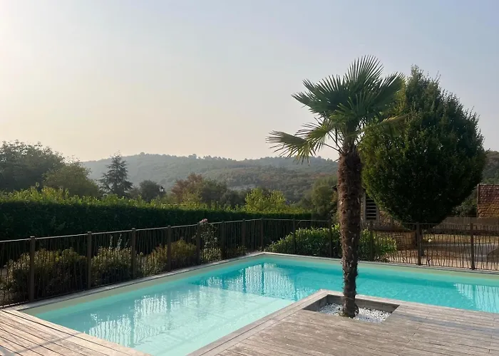 Vue sur la vallee - Maison pour 10 - Piscine