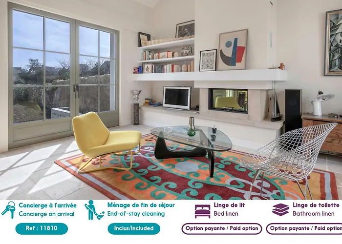 Maison rénovée 7 pers avec jardin, proche plage