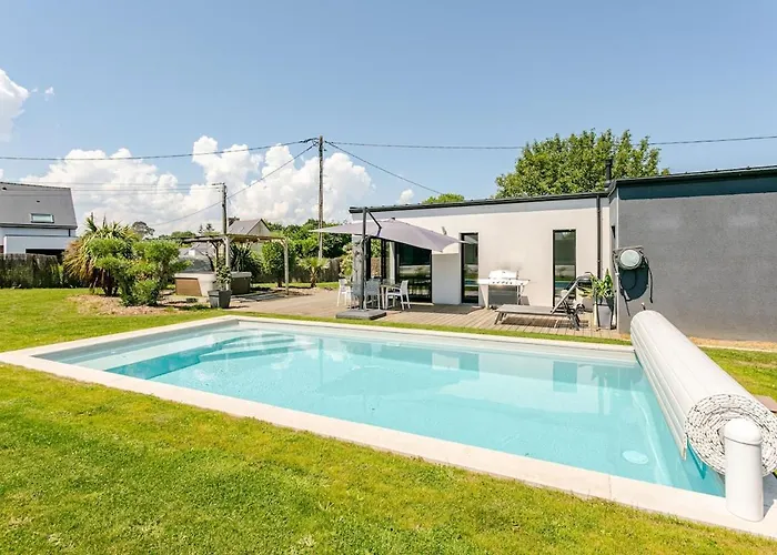 Villa avec Piscine chauffée 30 degrés et Spa à 5 minutes des plages
